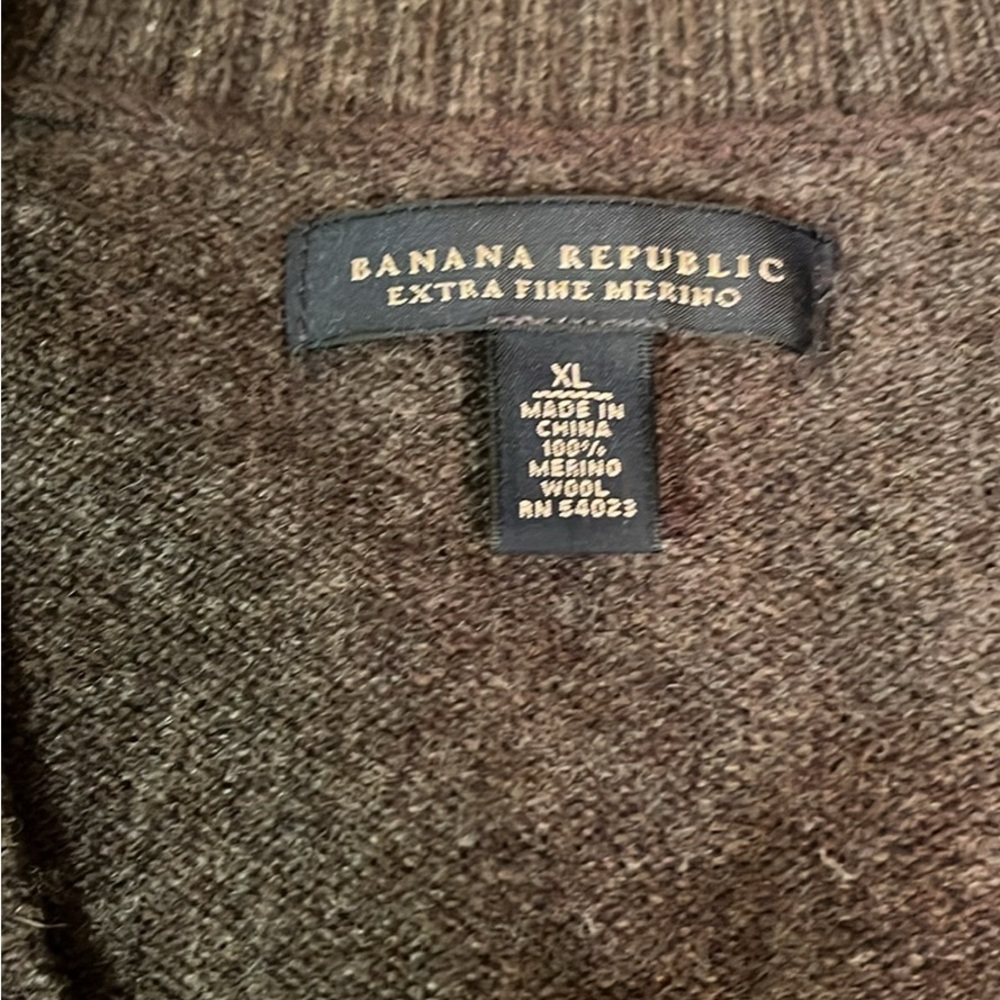 XL men’s pullover v-neck vest- 100% merino wool - Picture 2 of 2